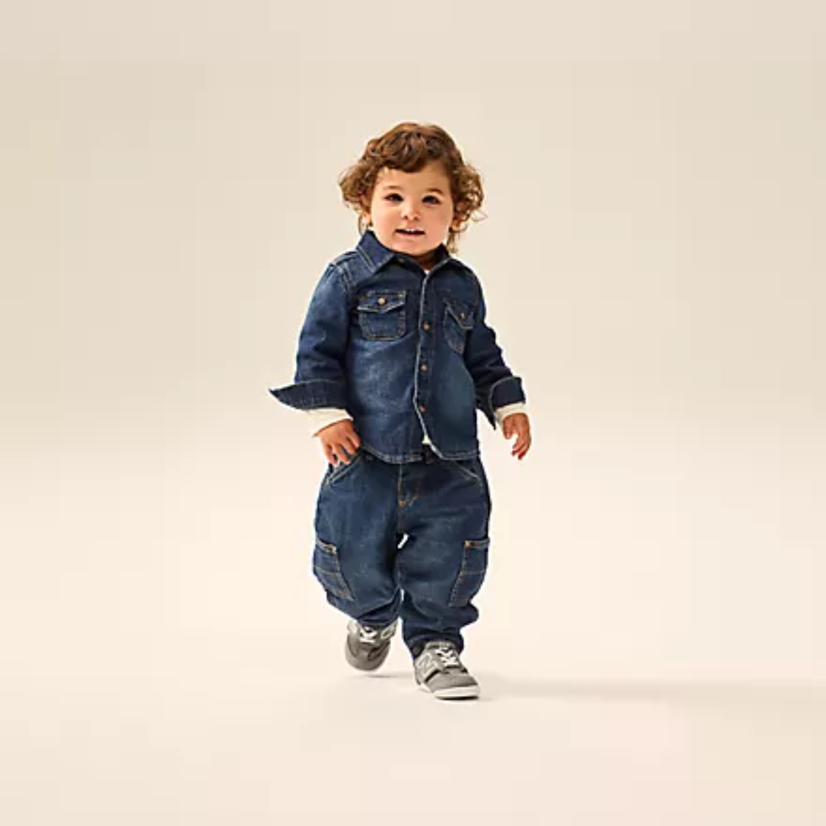 New Balance New-B First Hook and Loop Harbour Grey Toddler Sneaker