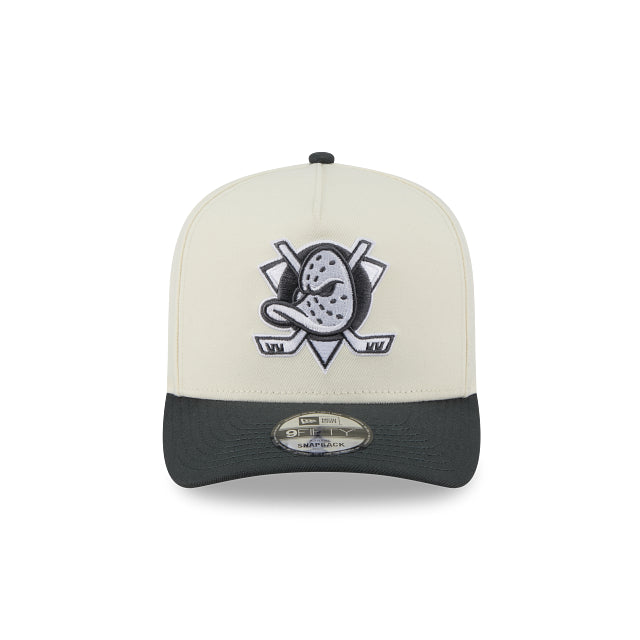 New Era 9Fifty Anaheim Ducks 2 Tone Off White and Steel