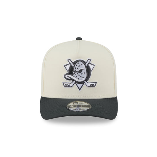 New Era 9Fifty Anaheim Ducks 2 Tone Off White and Steel