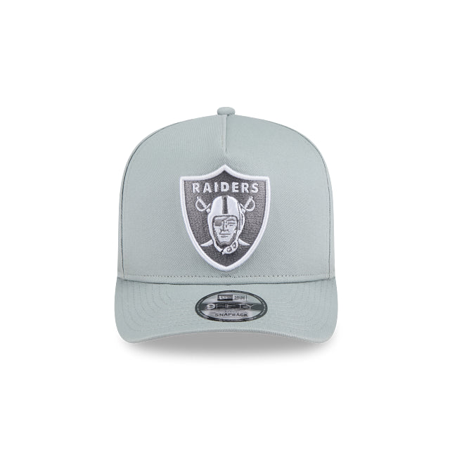 New Era 9Fifty Raiders Grey Silver Logo Cap