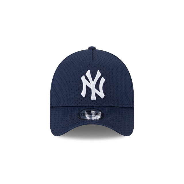 New Era 9Forty AFrame Basketball Mesh NY Yankees Cap Navy White Logo