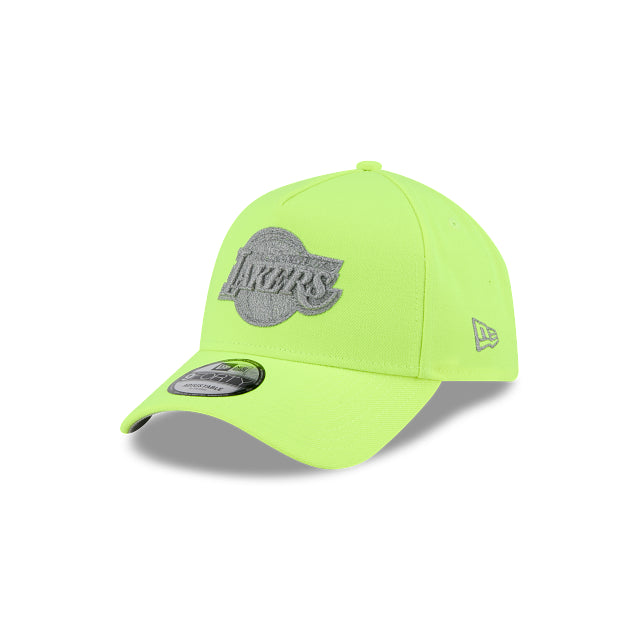 New Era 9Forty AFrame LA Lakers Cap Yellow HiViz