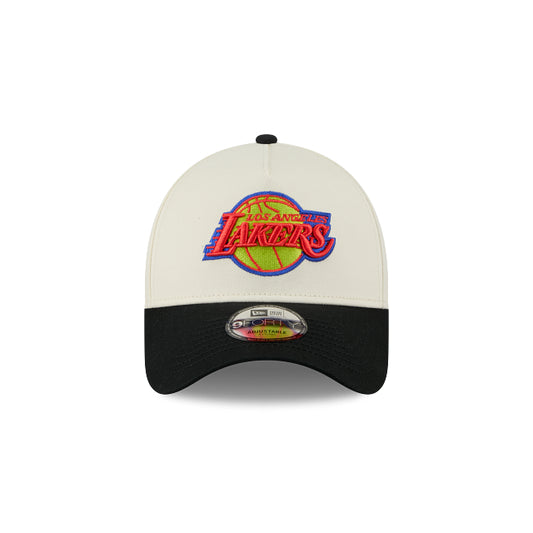New Era 9Forty AFrame LA Lakers WHite Thermo Logo Cap