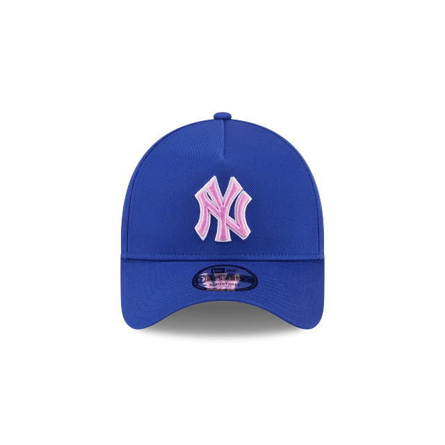New Era 9Forty AFrame New York Yankees Blue Pink Cap