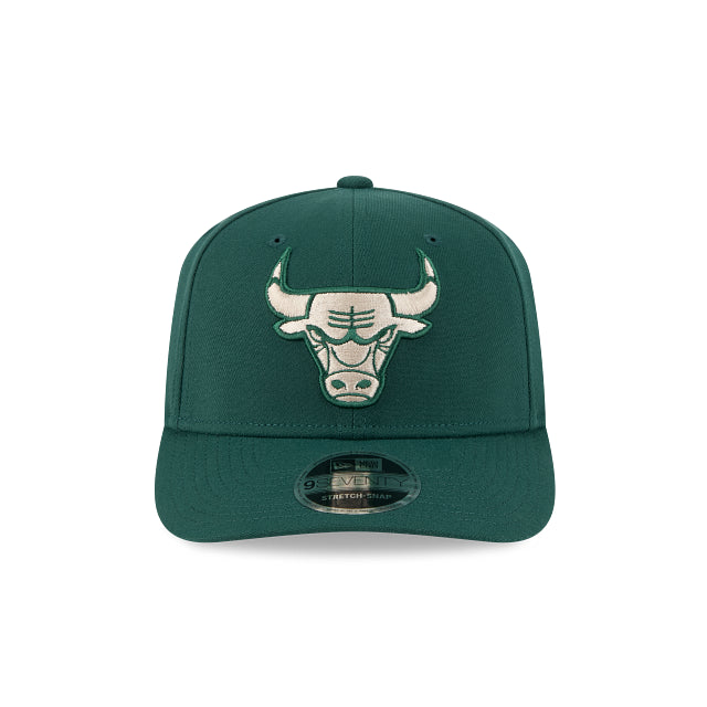New Era 9Seventy Chicago Bulls Cap Dark Green Silver Logo