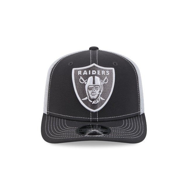 New Era 9Seventy Graphite White Raiders Trucker Cap