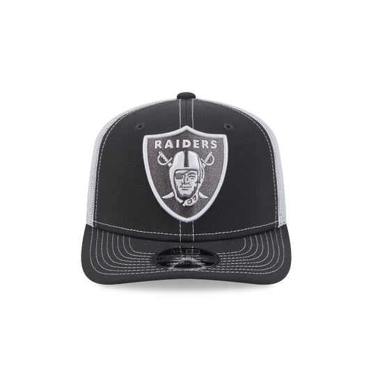 New Era 9Seventy Graphite White Raiders Trucker Cap