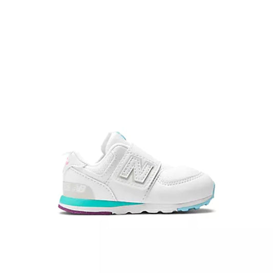 New Balance 574 New-B Hook & Loop White Team Sky Blue NW574KIJ