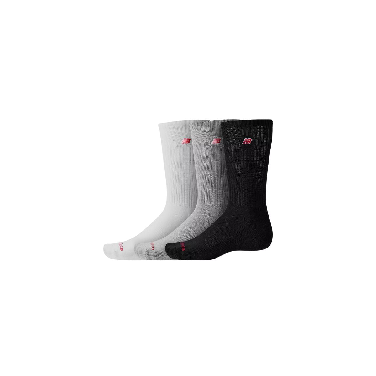 New Balance Plogo Socks 3PR White Multi LAS33763
