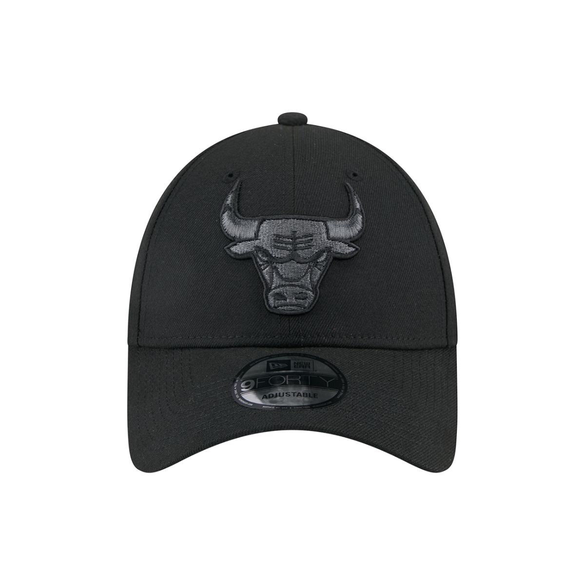 New Era 9Forty Snapback Chicago Bulls Cap Black Metallic Black Logo