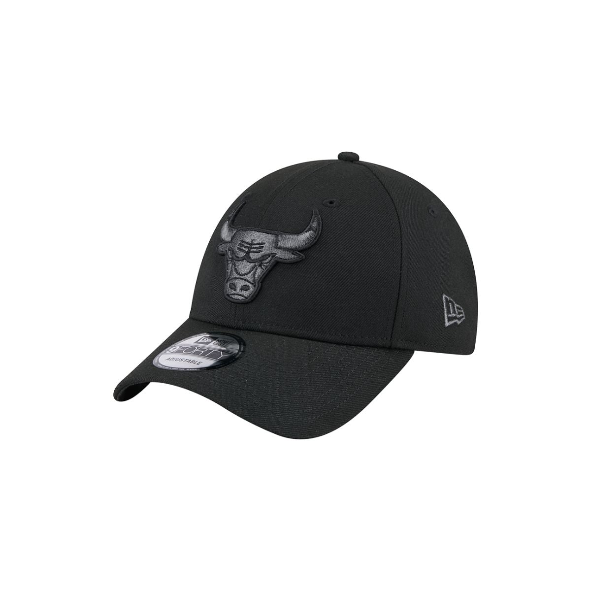 New Era 9Forty Snapback Chicago Bulls Cap Black Metallic Black Logo