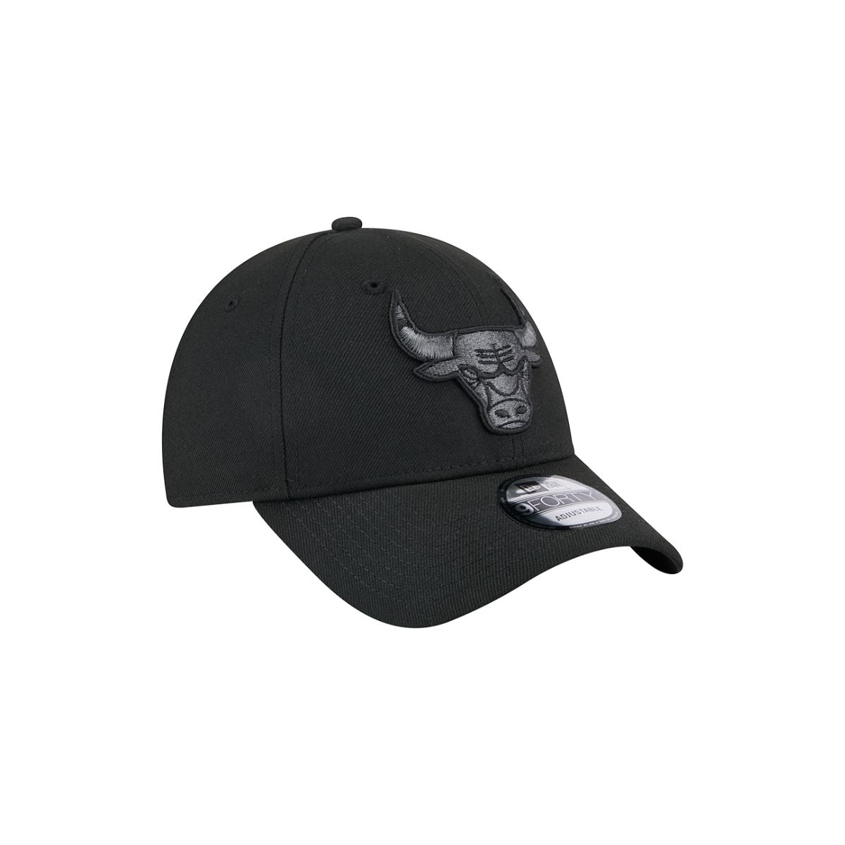 New Era 9Forty Snapback Chicago Bulls Cap Black Metallic Black Logo
