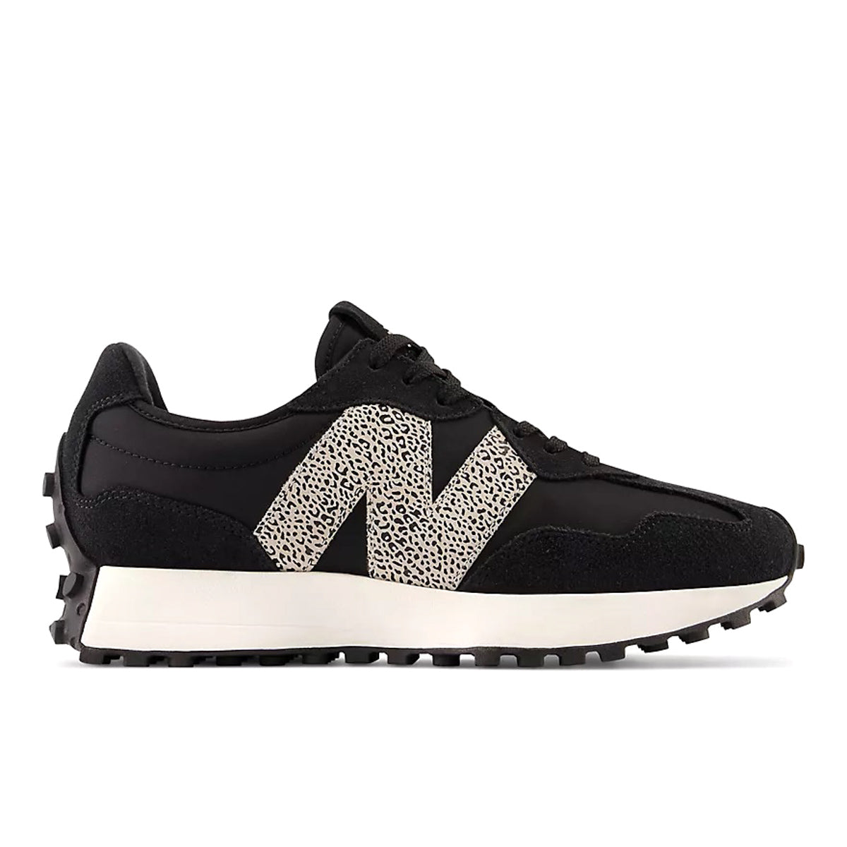 New Balance 327 Black with Leopard WS327PH