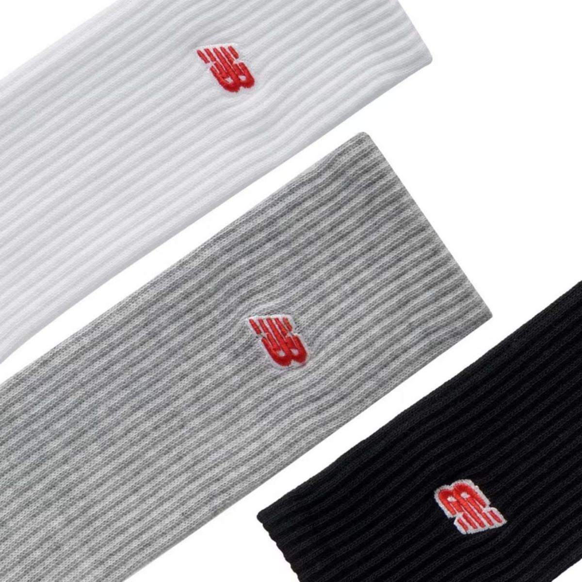 New Balance Plogo Socks 3PR White Multi LAS33763