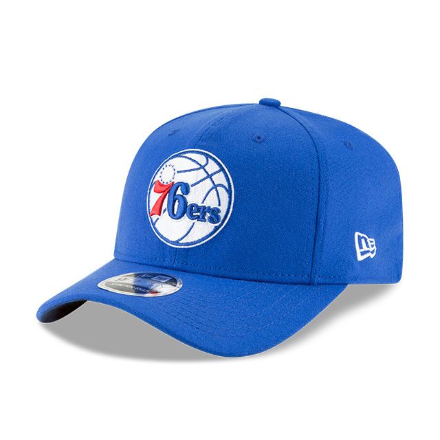 New Era 76ers Blue 9Fifty Stretch Fit Cap