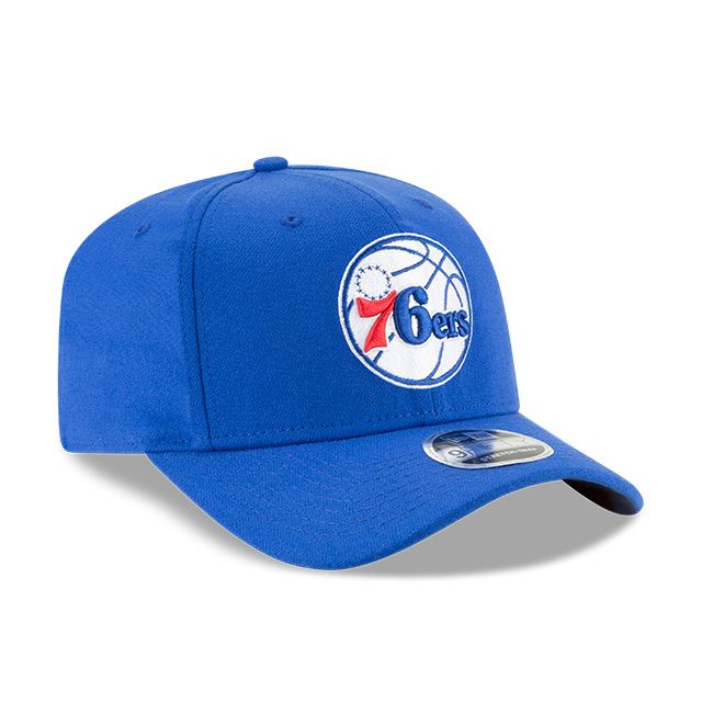 New Era 76ers Blue 9Fifty Stretch Fit Cap