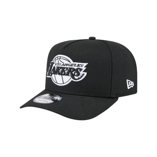 New Era 9Fifty AFrame LA Lakers Cap Black White Logo