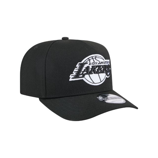 New Era 9Fifty AFrame LA Lakers Cap Black White Logo