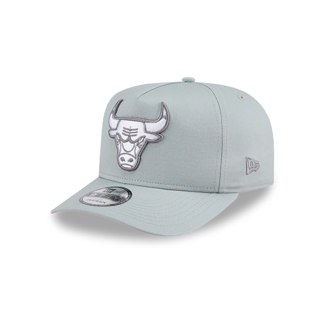 New Era 9Fifty AFrame Chicago Bulls Grey Silver logo