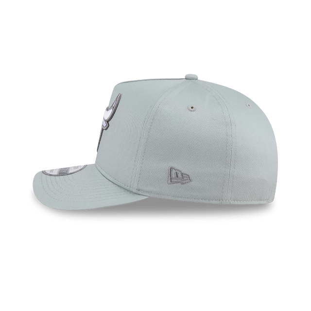New Era 9Fifty AFrame Chicago Bulls Grey Silver logo