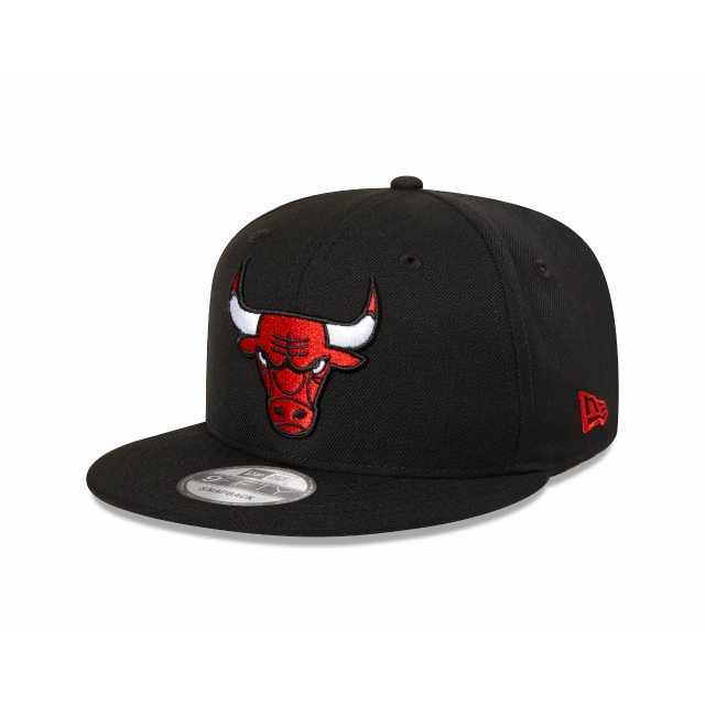 New Era 9Fifty Chicago Bulls Black Flat Peak Cap