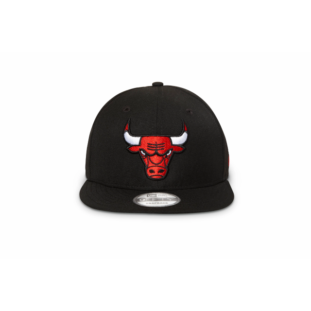 New Era 9Fifty Chicago Bulls Black Flat Peak Cap