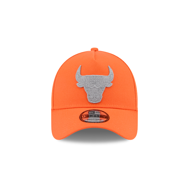 New Era 9Forty AFrame Chicago Bulls Cap Orange HiViz