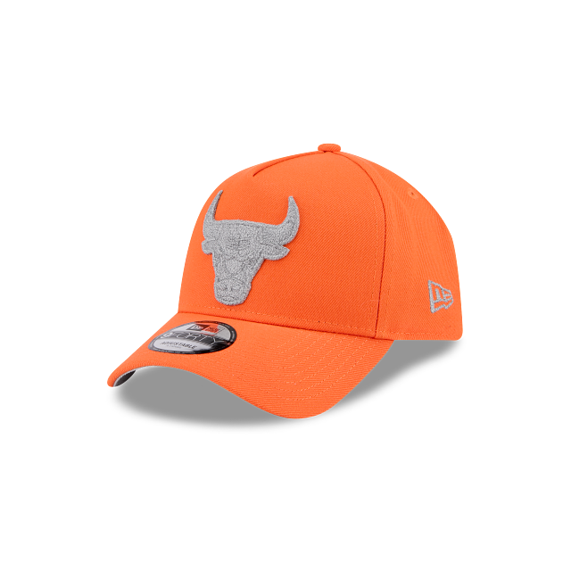 New Era 9Forty AFrame Chicago Bulls Cap Orange HiViz