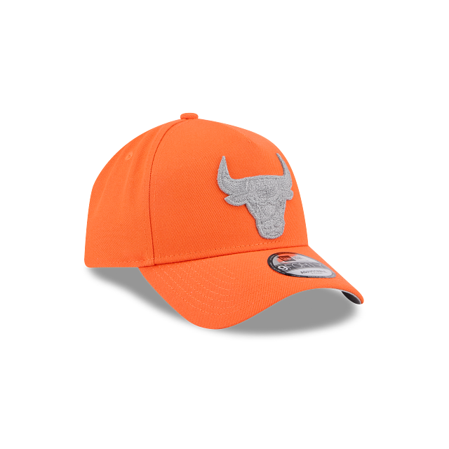 New Era 9Forty AFrame Chicago Bulls Cap Orange HiViz