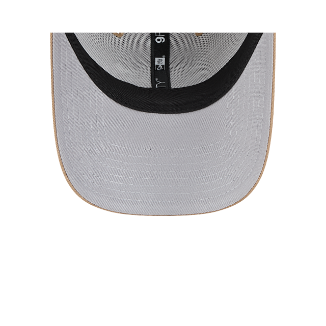 New Era 9Forty AFrame Chicago Bulls Trucker Cap Tan White Logo