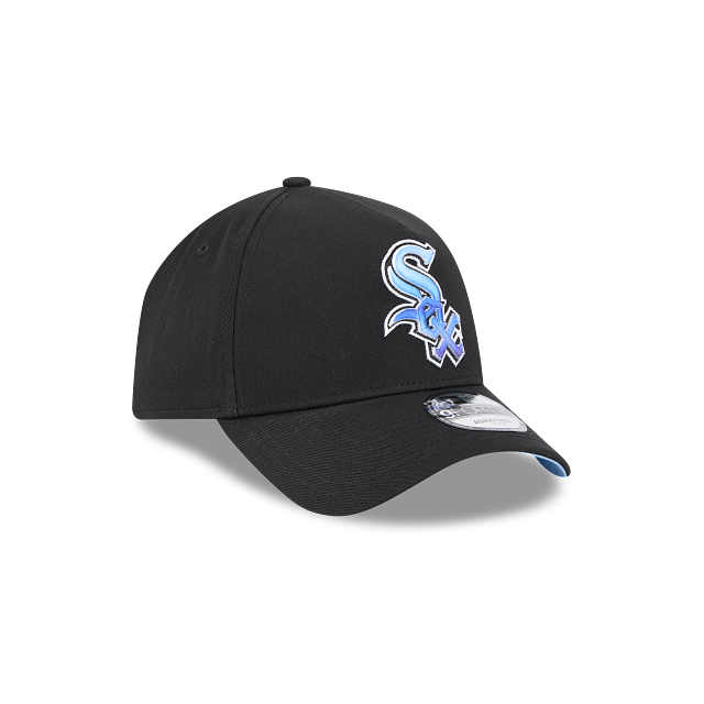 New Era 9Forty AFrame Chicago White Sox Cap Black Deep Sea Blend Logo