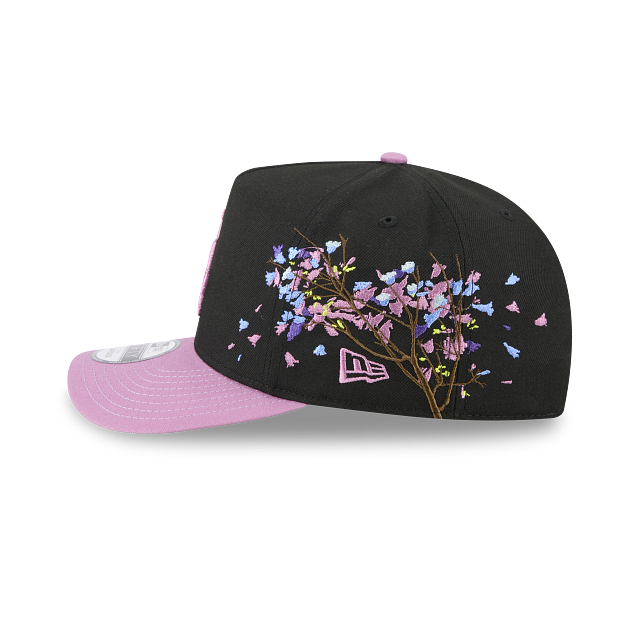 New Era 9Forty AFrame Black Jacaranda LA Cap