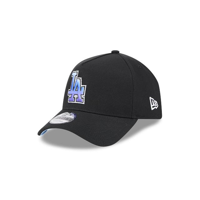 New Era 9Forty AFrame LA Dodgers Cap Black Deep Sea Blend Logo