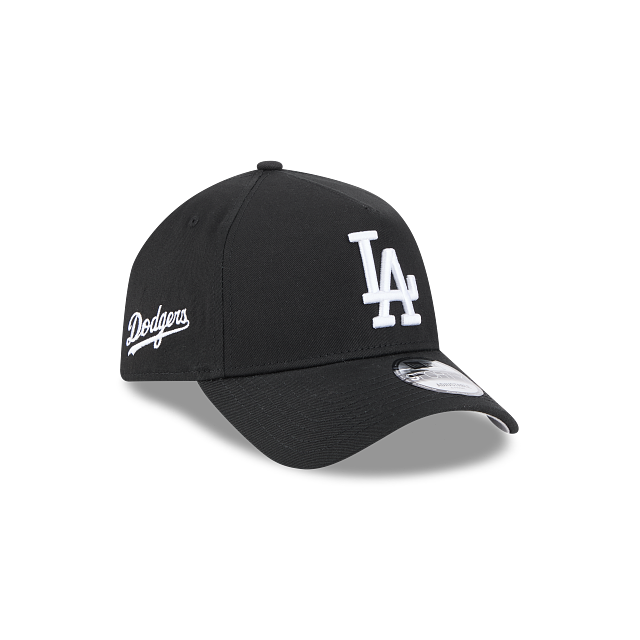 New Era 9Forty AFrame LA Dodgers Cap Black White Logo