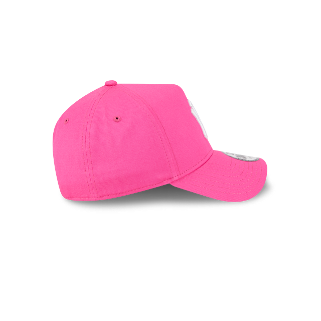 New Era 9Forty AFrame LA Dodgers Cap Burst Pink with White Logo