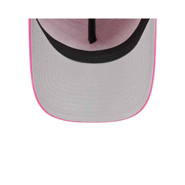 New Era 9Forty AFrame LA Dodgers Cap Burst Pink with White Logo