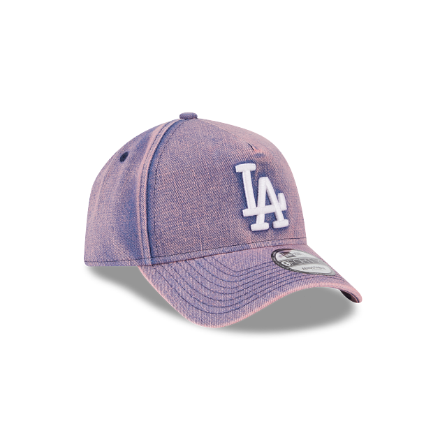 New Era 9Forty AFrame LA Dodgers Cap Pink Acid Denim