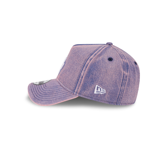 New Era 9Forty AFrame LA Dodgers Cap Pink Acid Denim