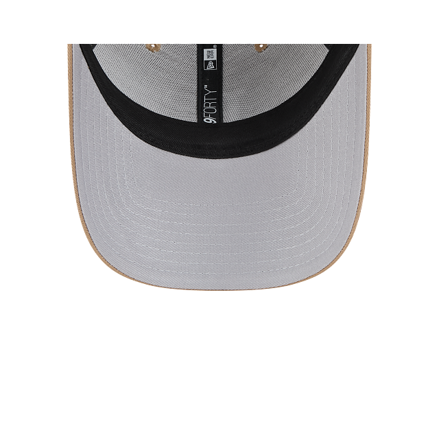 New Era 9Forty AFrame LA Dodgers Trucker Cap Tan White Logo