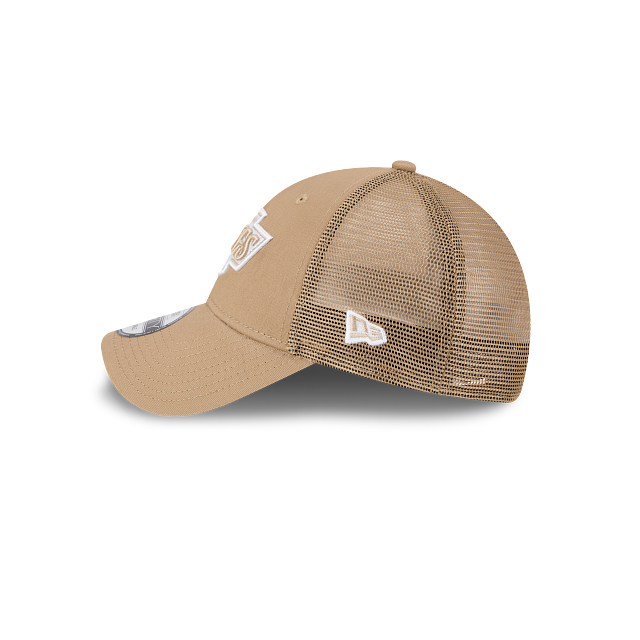 New Era 9Forty AFrame LA Kings Trucker Cap Tan White Logo
