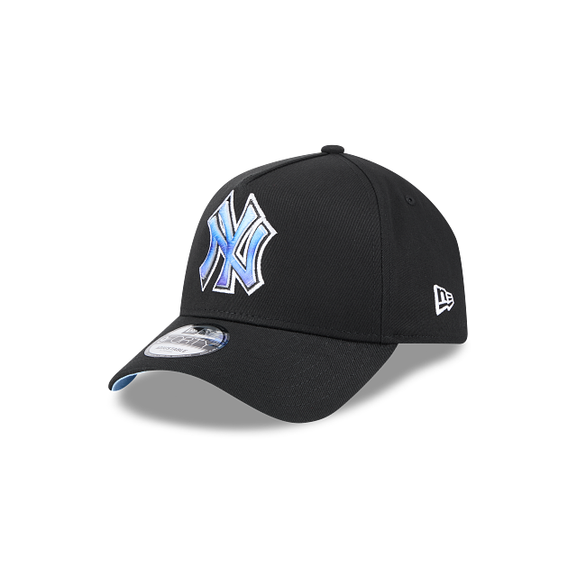 New Era 9Forty AFrame NY Yankees Cap Black Deep Sea Blend Logo