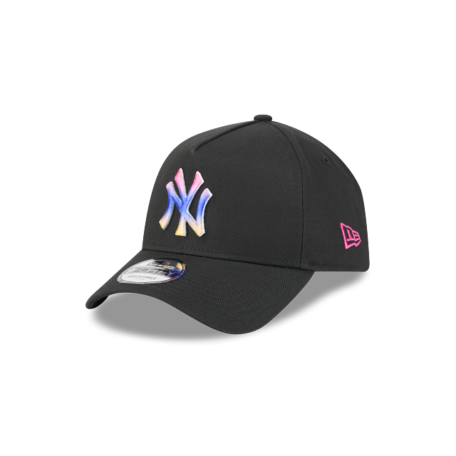 New Era 9Forty AFrame NY Yankees Cap Black Tropical Blend Logo
