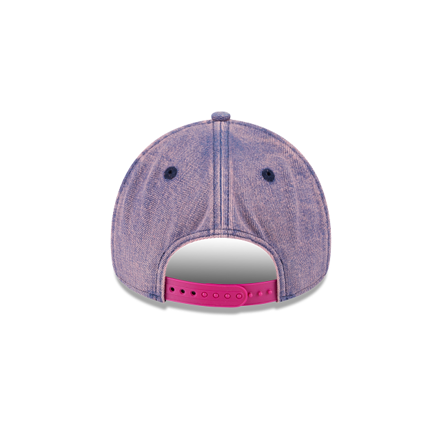 New Era 9Forty AFrame New York Yankees Cap Pink Acid Denim
