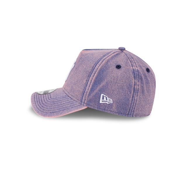 New Era 9Forty AFrame New York Yankees Cap Pink Acid Denim