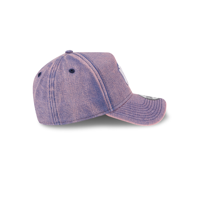 New Era 9Forty AFrame New York Yankees Cap Pink Acid Denim