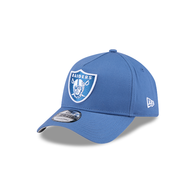 New Era 9Forty AFrame Raiders Cap Indigo White Logo