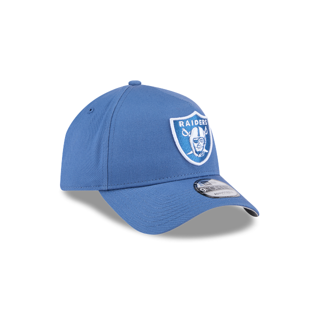 New Era 9Forty AFrame Raiders Cap Indigo White Logo