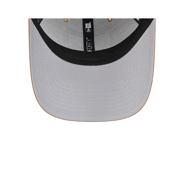 New Era 9Forty AFrame Raiders Trucker Cap Tan White Logo