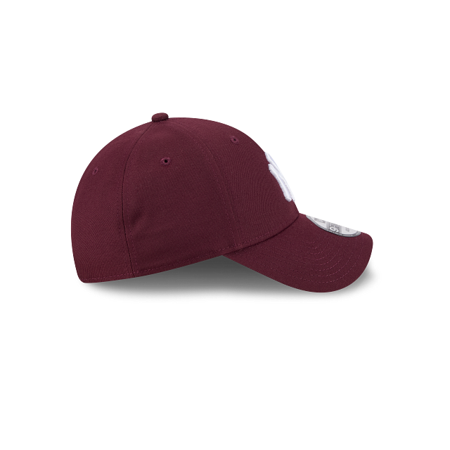 New Era 9Forty New York Yankees Burgundy White Logo Cap