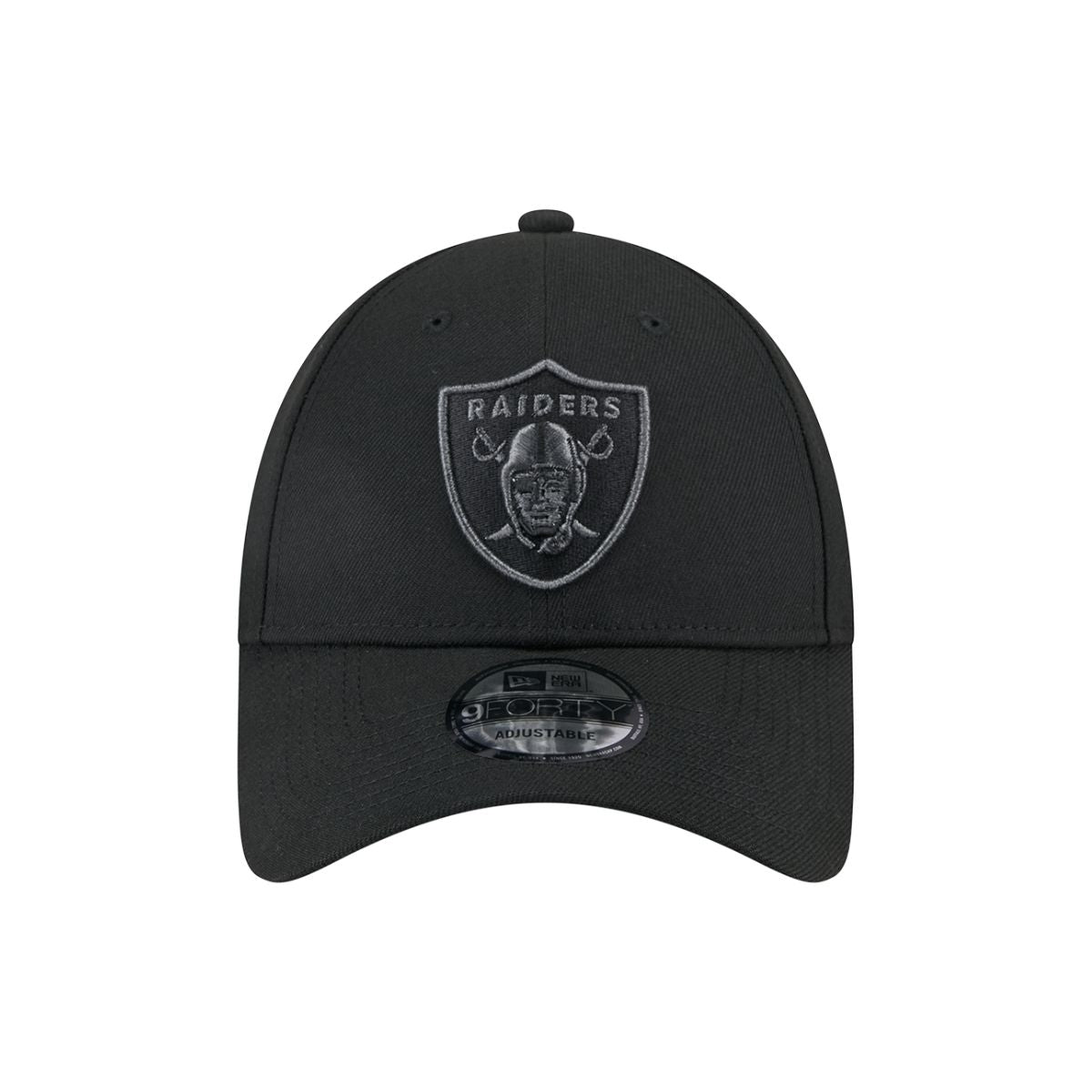 New Era 9Forty Snapback Raiders Cap Black Metallic Black Logo